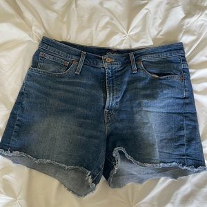 J Crew mercantile blue jean shorts
